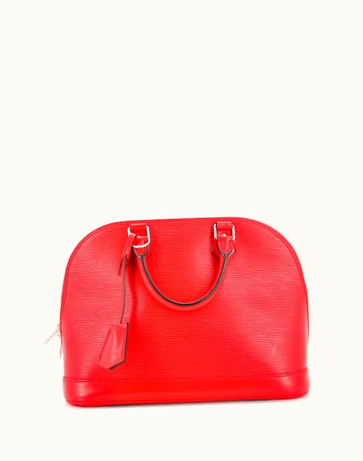 Louis Vuitton Louis Vuitton Alma Handbag Epi Leather PM Red