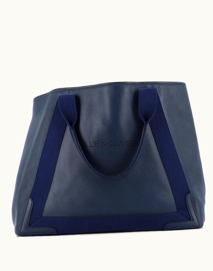Balenciaga Balenciaga Navy Cabas Leather Medium