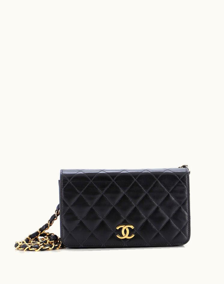 Chanel Chanel Vintage Full Flap Bag Quilted Lambskin Mini