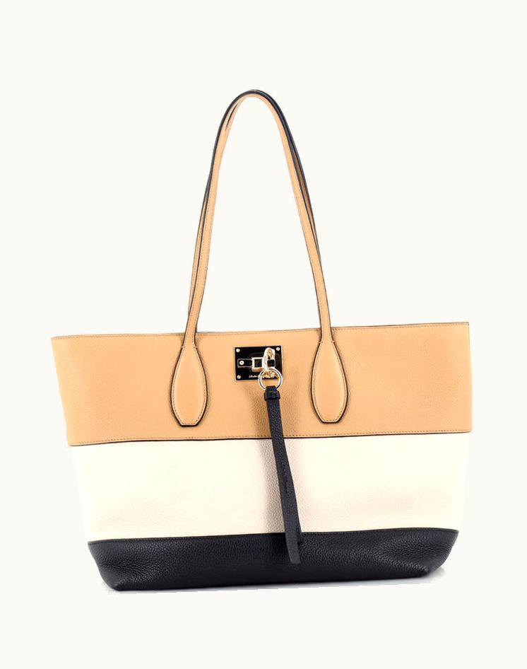 Salvatore Ferragamo Salvatore Ferragamo Studio Tote Leather Medium