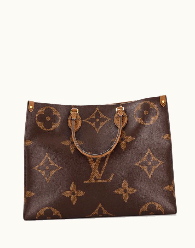 Louis Vuitton Louis Vuitton OnTheGo Tote Reverse Monogram Giant GM Coated Canvas Brown