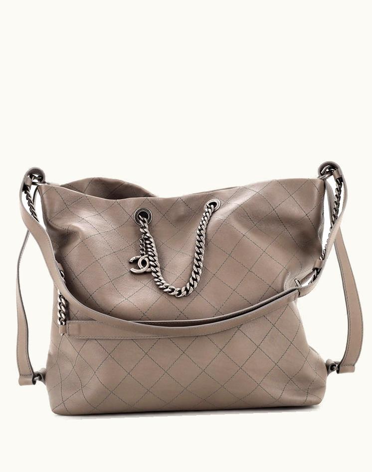 Chanel Chanel Urban Allure Chain Handle Hobo Stitched Calfskin Medium