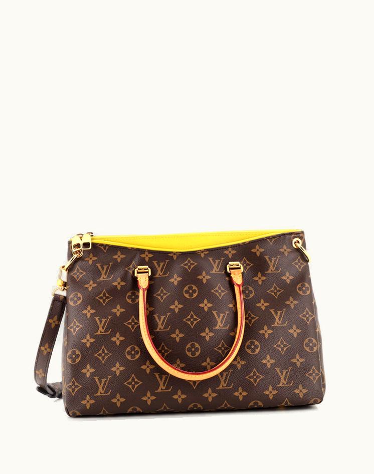Louis Vuitton Louis Vuitton Pallas Tote Monogram Canvas Coated Brown