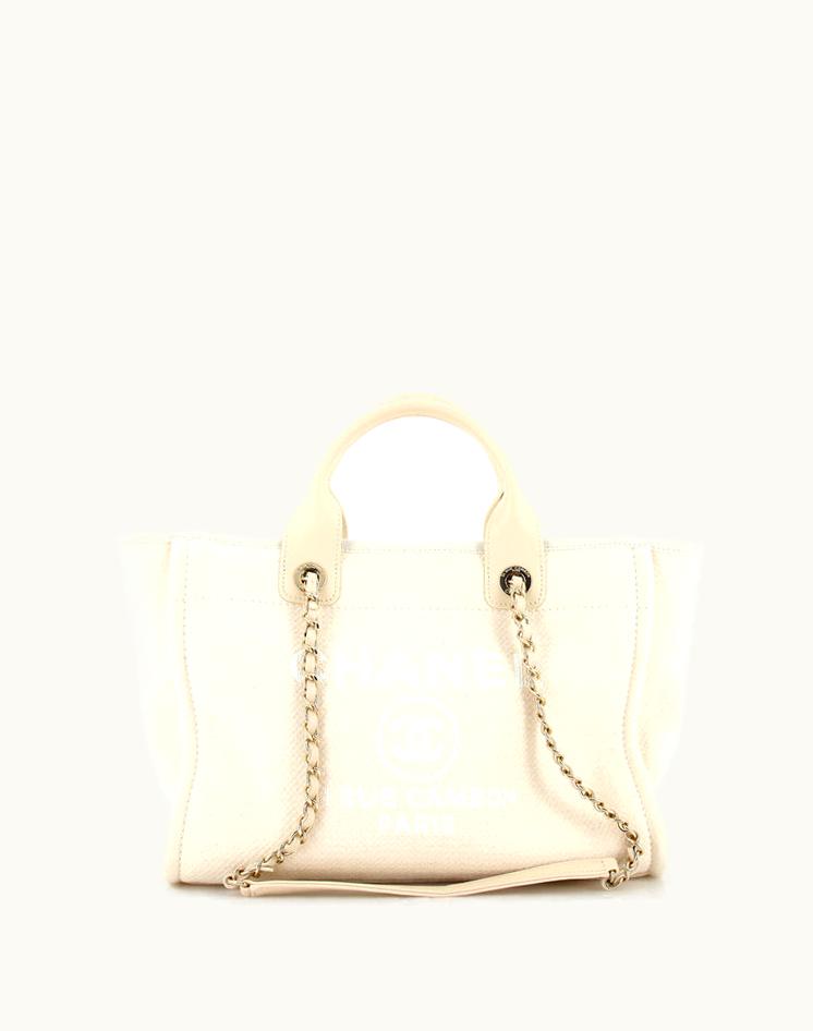 Chanel Chanel Deauville NM Chain Handle Tote Mixed Fibers Small