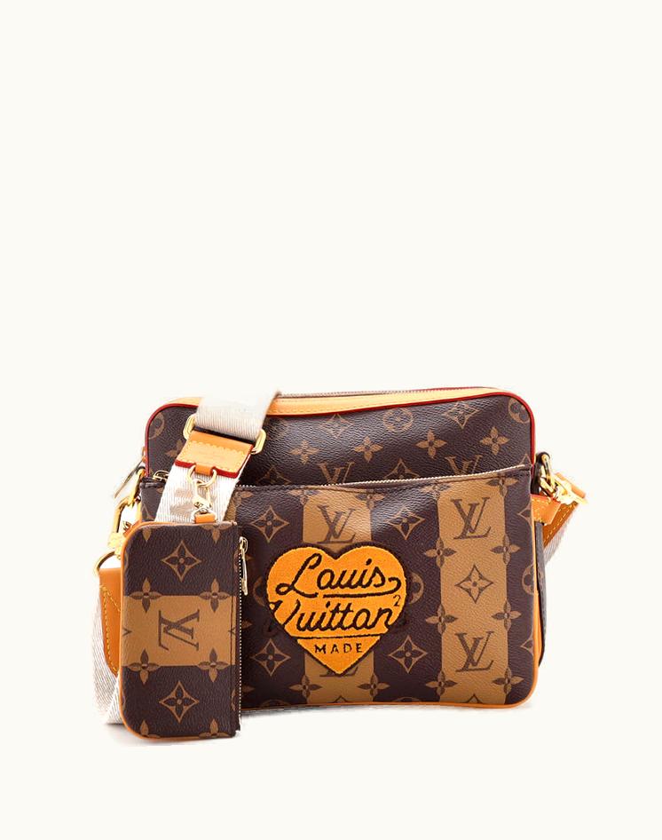 Louis Vuitton Louis Vuitton Nigo Trio Messenger Bag Limited Edition Stripes Monogram Canvas