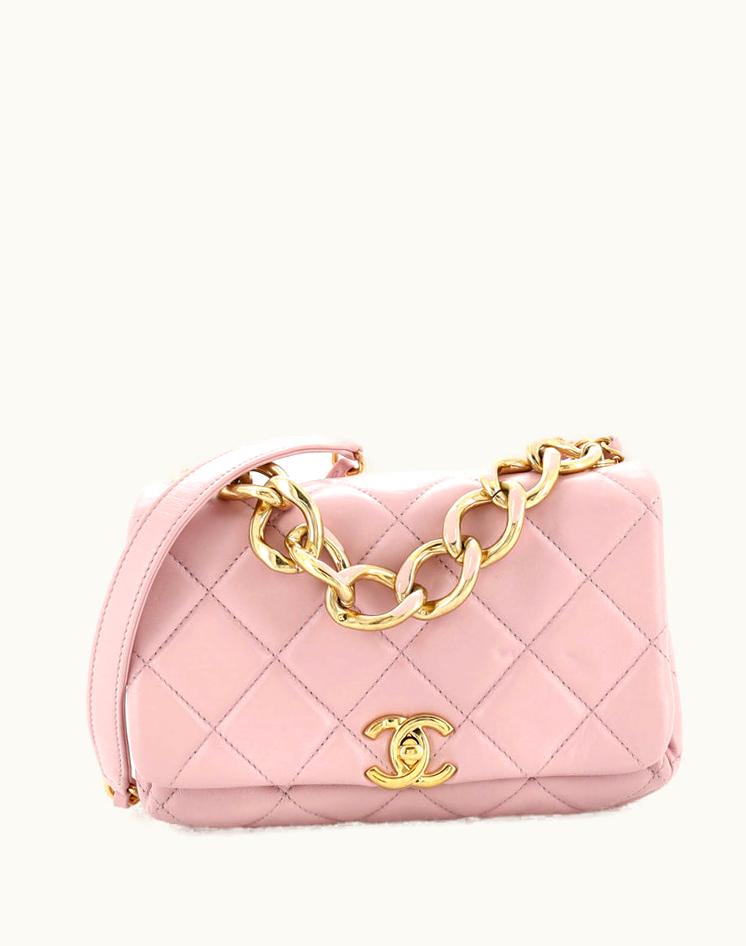 Chanel Chanel Color Match Flap Bag Quilted Lambskin Mini
