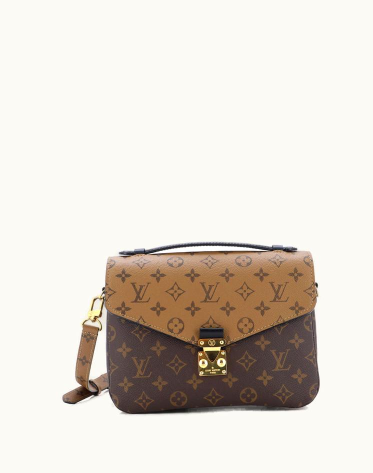 Louis Vuitton Louis Vuitton Pochette Metis Reverse Monogram Canvas Crossbody Bag Brown/Black