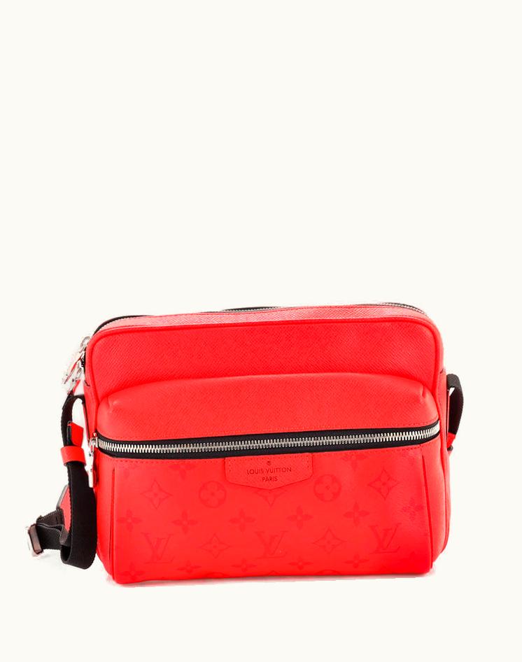 Louis Vuitton Louis Vuitton Outdoor Messenger Bag Monogram Taigarama Red Coated Canvas