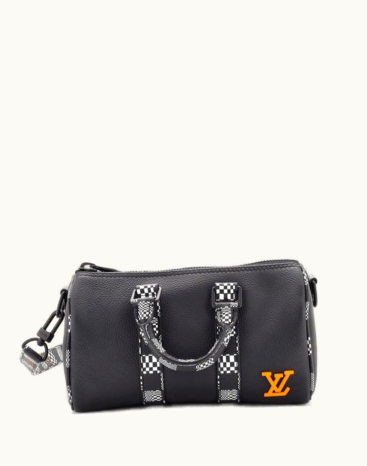 Louis Vuitton Louis Vuitton Keepall Bandouliere Bag Leather With Limited Edition Distorted Damier XS