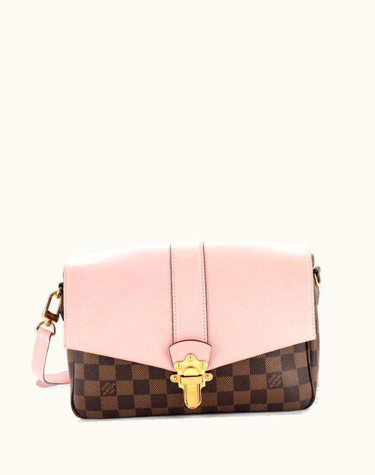 Louis Vuitton Louis Vuitton Clapton Handbag Damier And Leather PM Brown/Pink