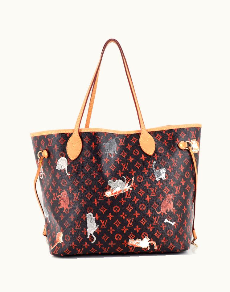 Louis Vuitton Louis Vuitton Neverfull NM Tote Limited Edition Grace Coddington Catogram Canvas MM
