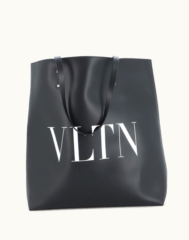 Valentino Valentino Vltn Rockstud Shopping Tote Printed Leather Tall