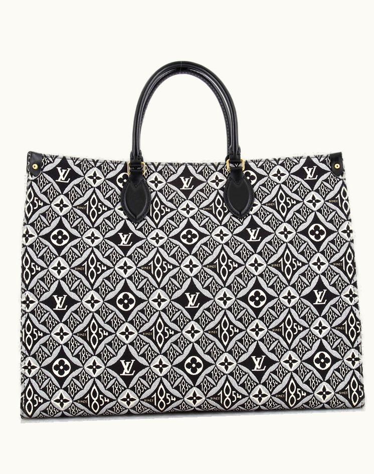 Louis Vuitton Louis Vuitton OnTheGo Tote Limited Edition Since 1854 Monogram Jacquard GM in Black