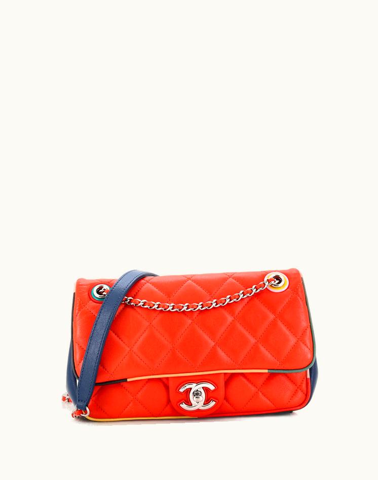 Chanel Chanel Cuba Color Flap Bag Quilted Lambskin Small