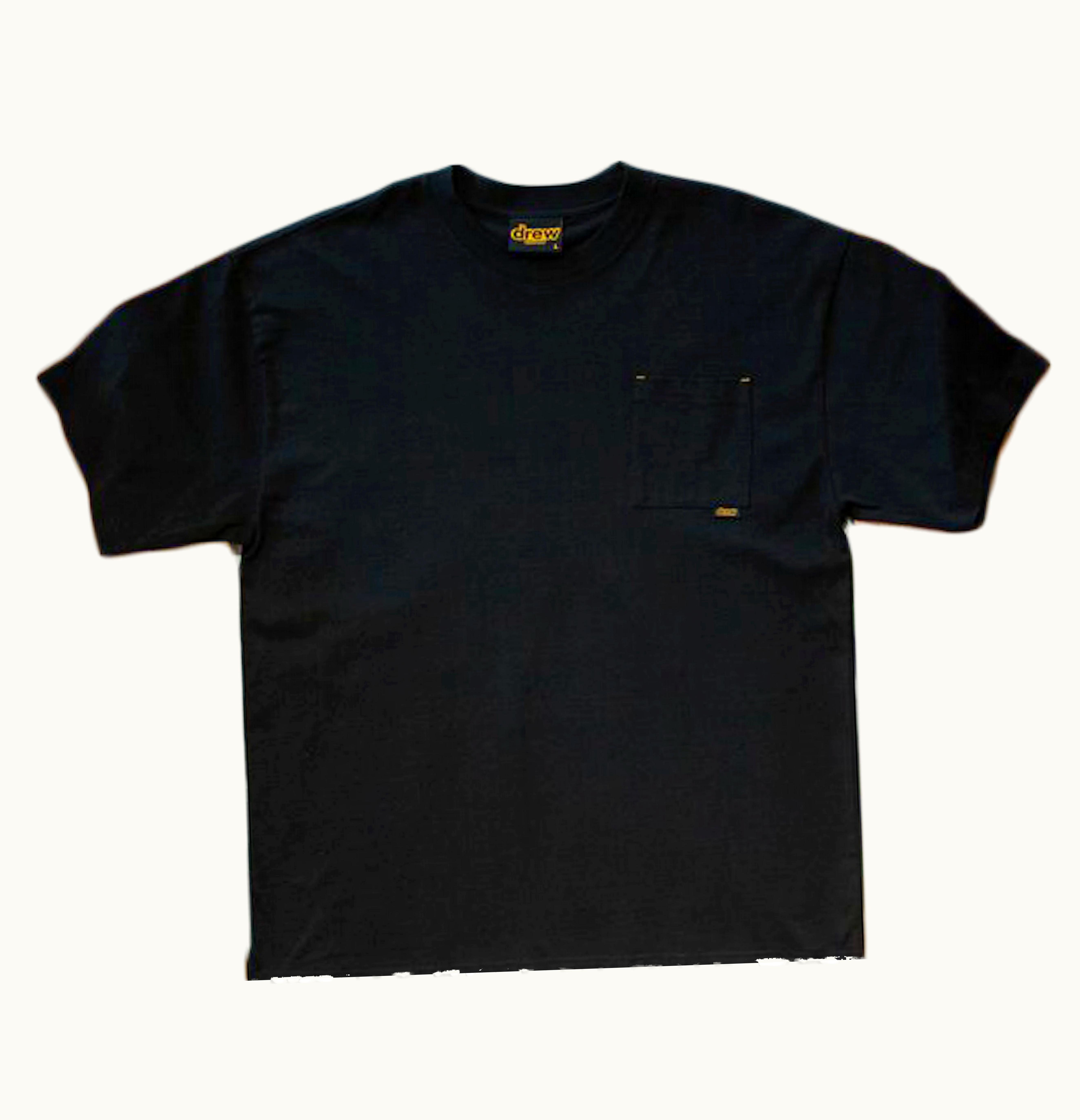 drew house Drew House Basic SS Pocket Tee Black