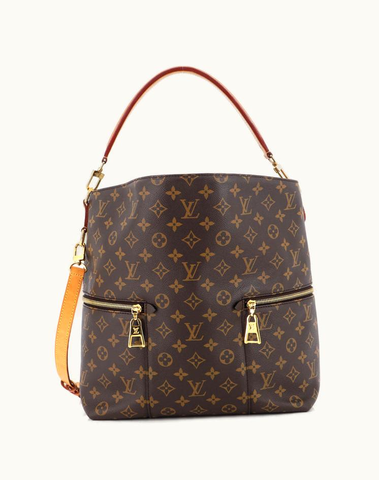 Louis Vuitton Louis Vuitton Melie Handbag Monogram Canvas Coated Canvas Brown
