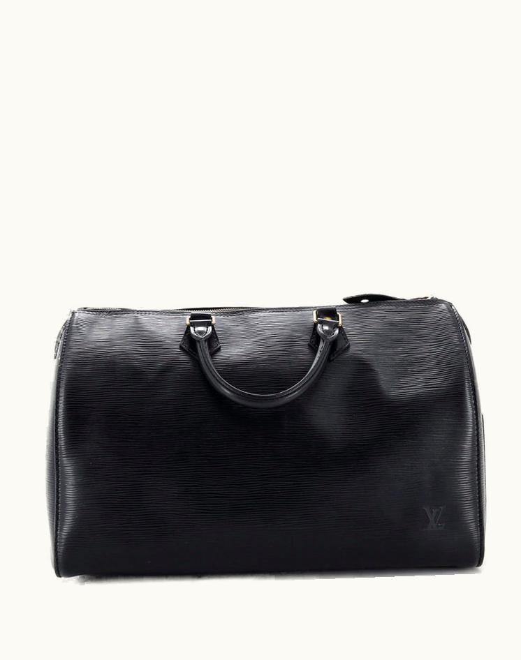 Louis Vuitton Louis Vuitton Speedy Handbag Epi Leather 35 in Black Epi