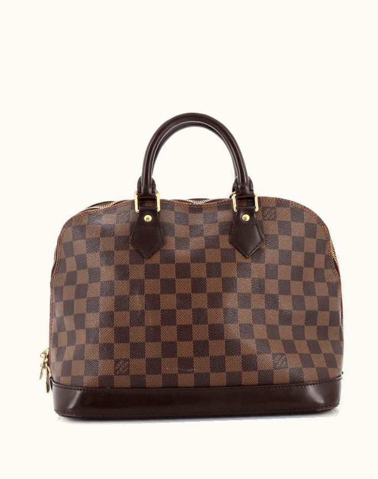 Louis Vuitton Louis Vuitton Vintage Alma Handbag Damier PM Canvas Coated Brown