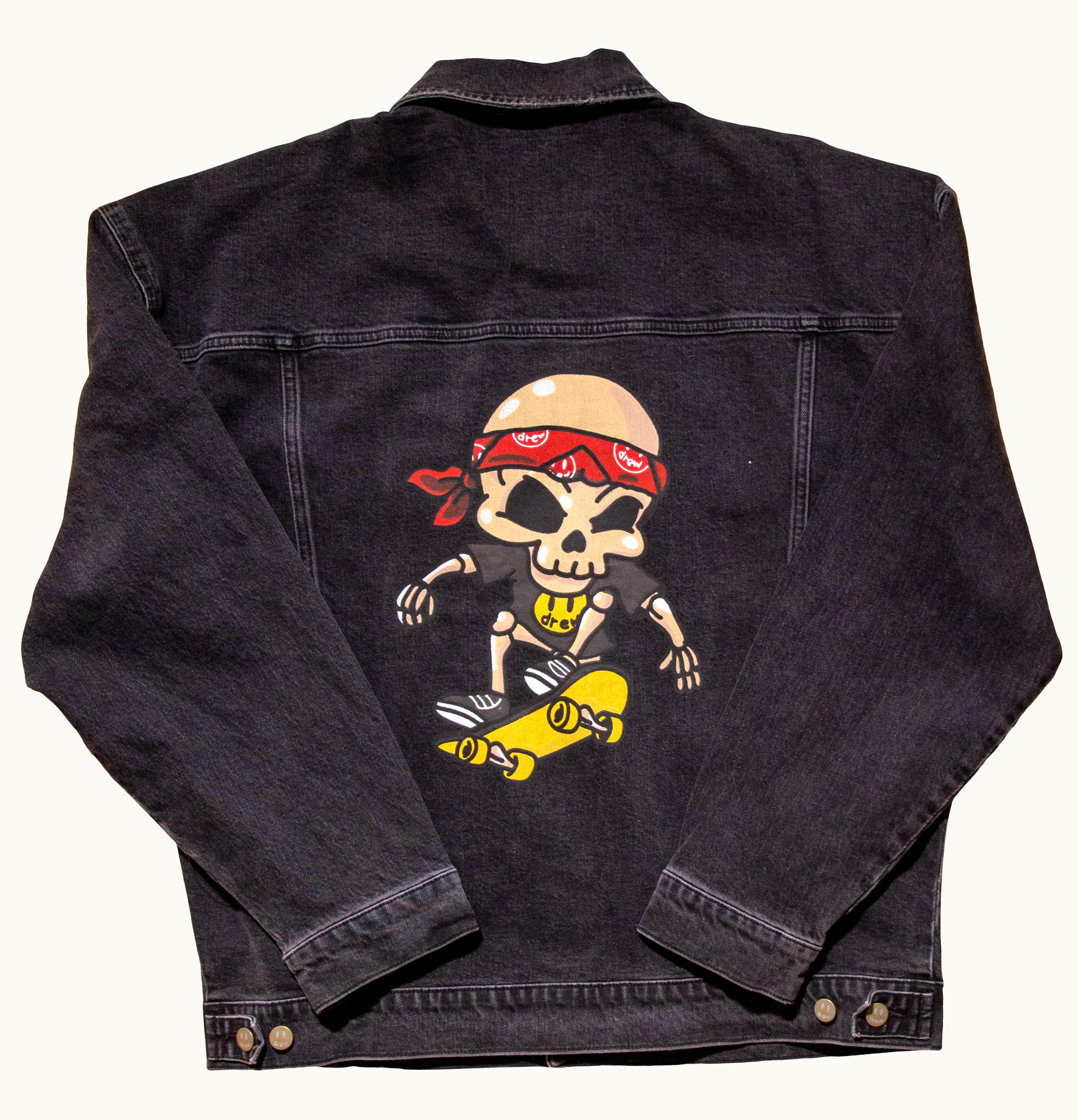 drew house drew house hearty trucker jacket medium black wash