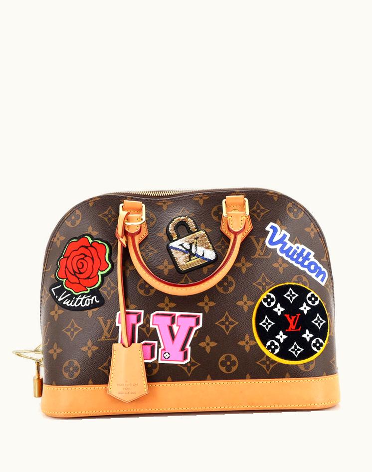 Louis Vuitton Louis Vuitton Alma Handbag Limited Edition Patches Monogram Canvas PM