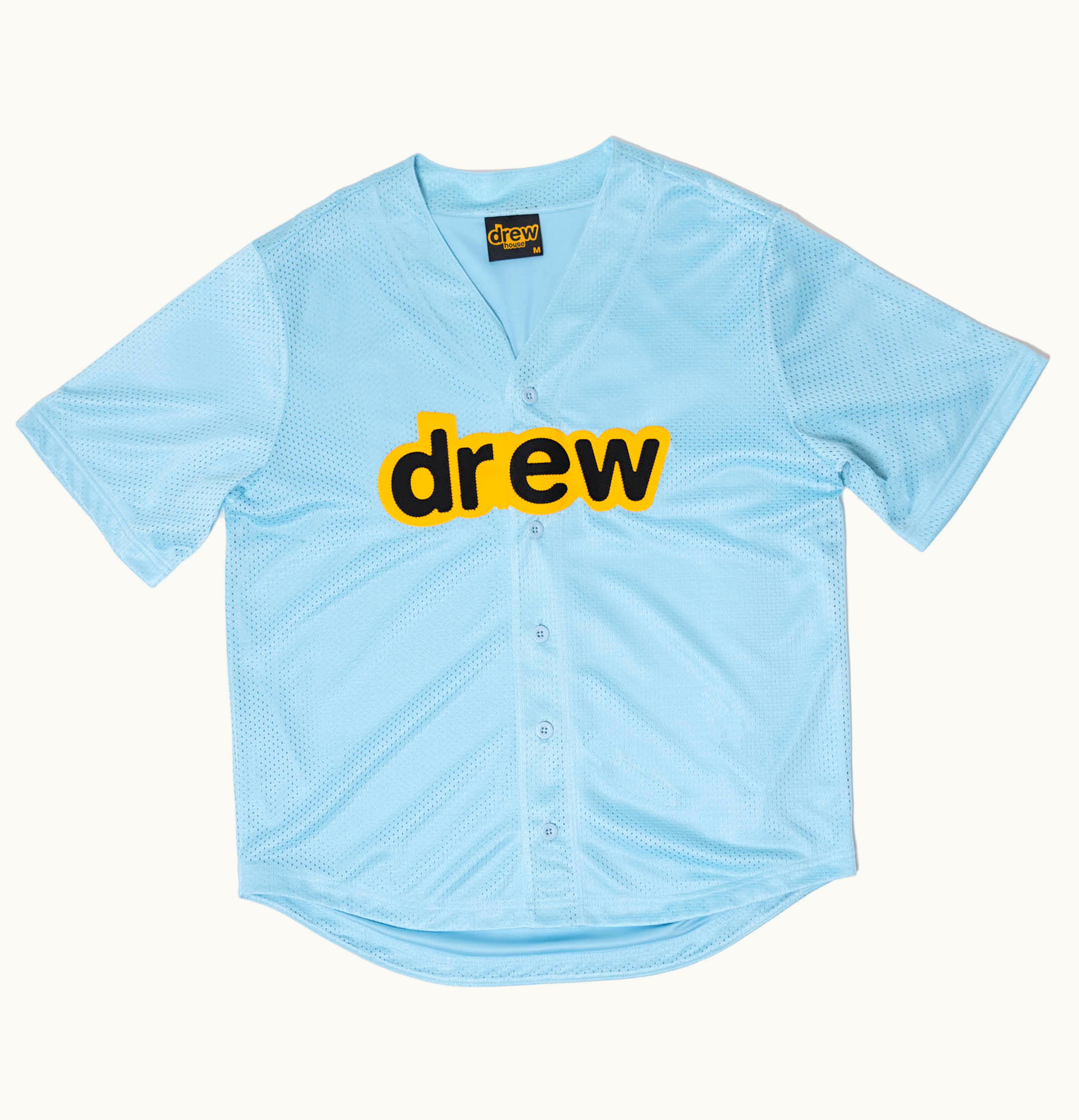 drew house drew house mesh secret baseball jersey sea blue