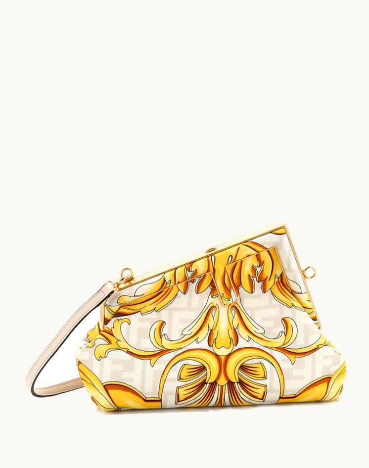 Fendi Fendi X Versace Fendace First Bag Printed Fabric Small