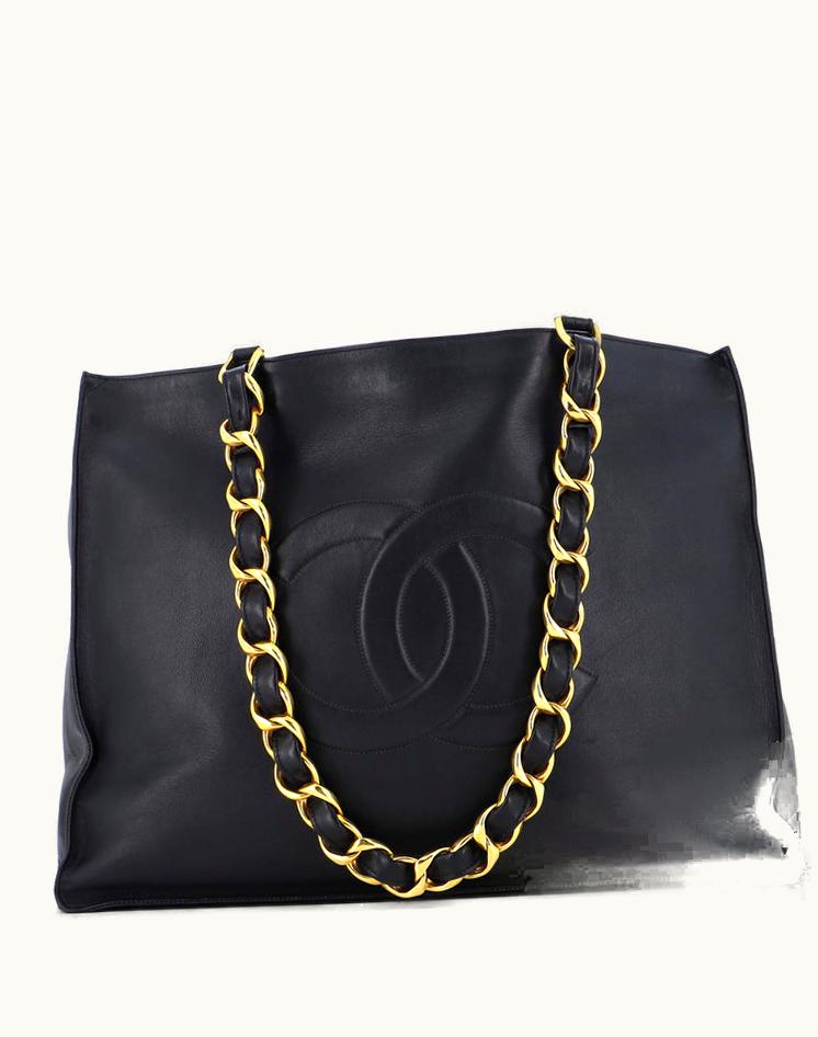 Chanel Chanel Vintage CC Chain Tote Lambskin XL