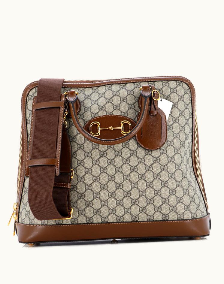 Gucci Gucci Horsebit 1955 Duffle Bag GG Coated Canvas Large