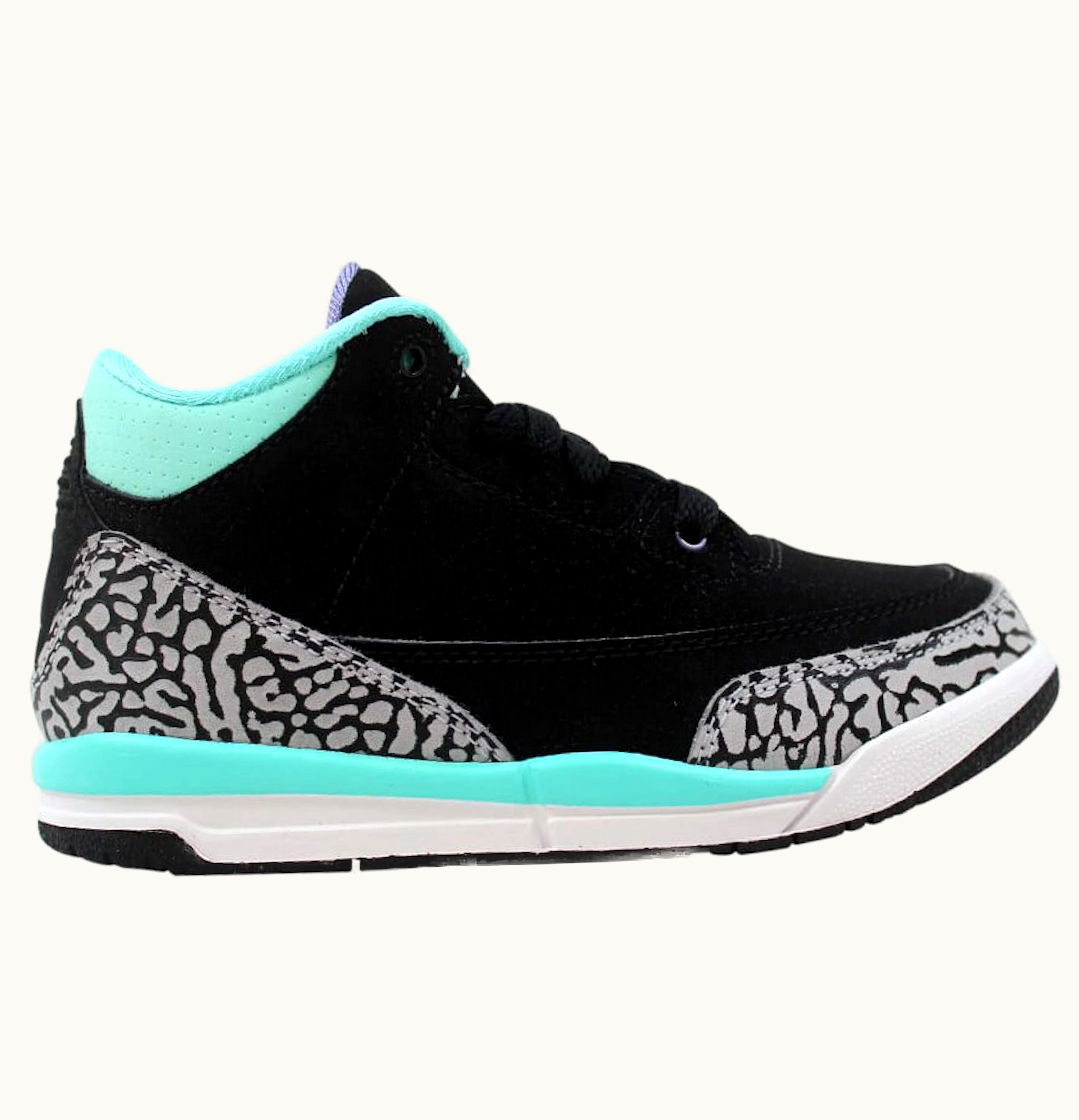 Jordan Air Jordan 3 Retro GP Black Iron Purple Bleached Turquoise PS
