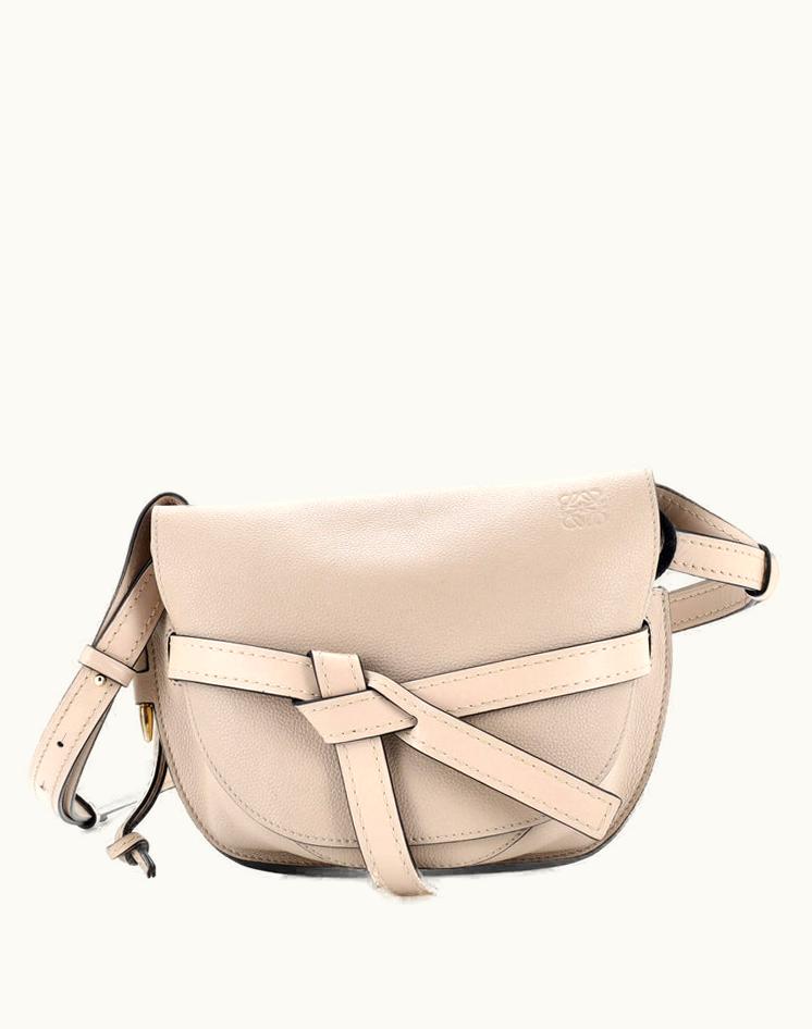 Loewe Loewe Gate Shoulder Bag Leather Small Neutral Beige