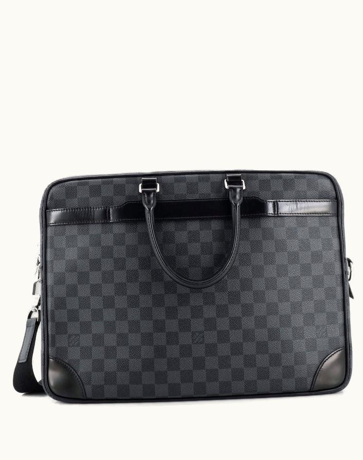 Louis Vuitton Louis Vuitton Porte-Documents Voyage Briefcase Damier Graphite PM Silver