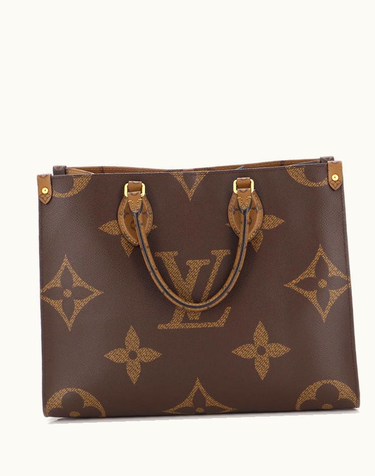 Louis Vuitton Louis Vuitton OnTheGo Tote Reverse Monogram Giant MM Coated Canvas Brown-Gold