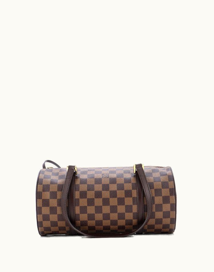 Louis Vuitton Louis Vuitton Papillon Handbag Damier 30 Canvas Coated Brown Orange Gold