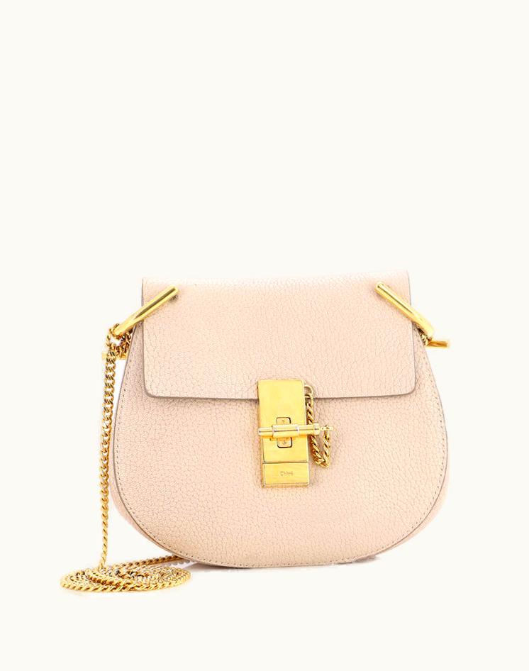 Chloe Chloe Drew Mini Crossbody Bag Leather Neutral
