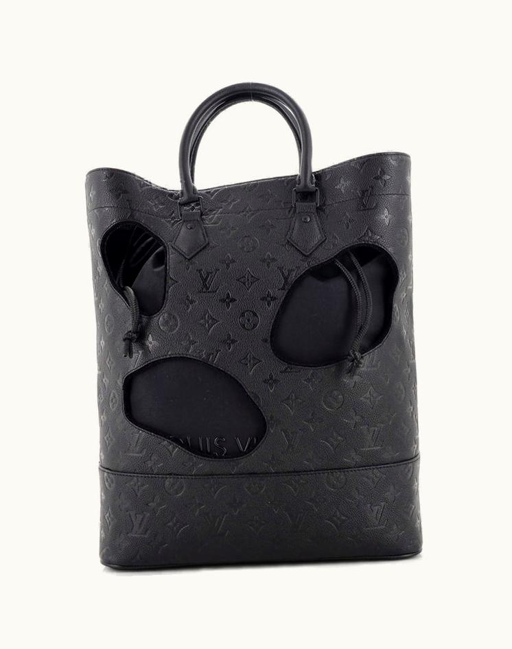 Louis Vuitton Louis Vuitton Rei Kawakubo Empreinte Leather Holes Tote Bag Black