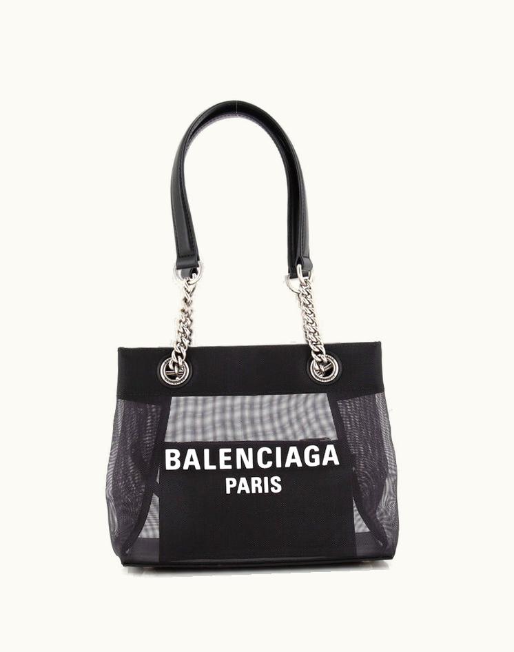 Balenciaga Balenciaga Duty Free Tote Mesh With Leather Small