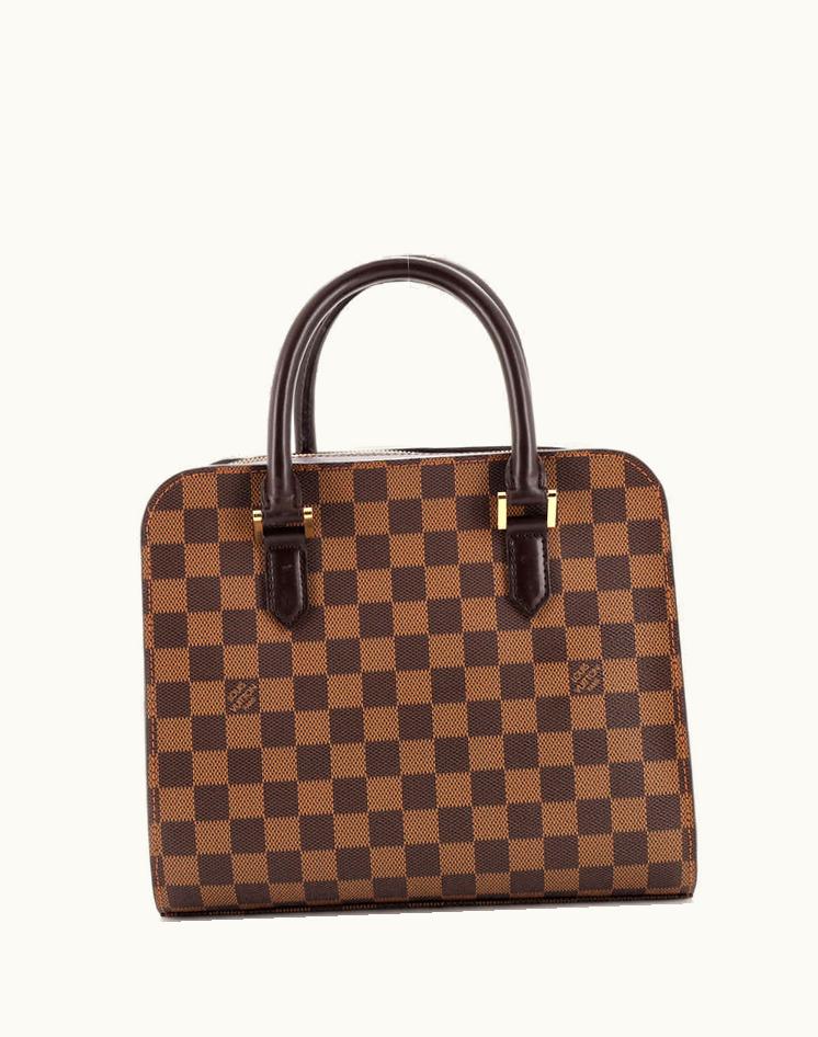 Louis Vuitton Louis Vuitton Triana Bag Damier Coated Canvas Brown Gold