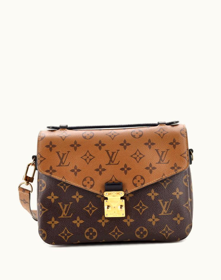Louis Vuitton Louis Vuitton Pochette Metis Reverse Monogram Canvas Shoulder Bag Brown