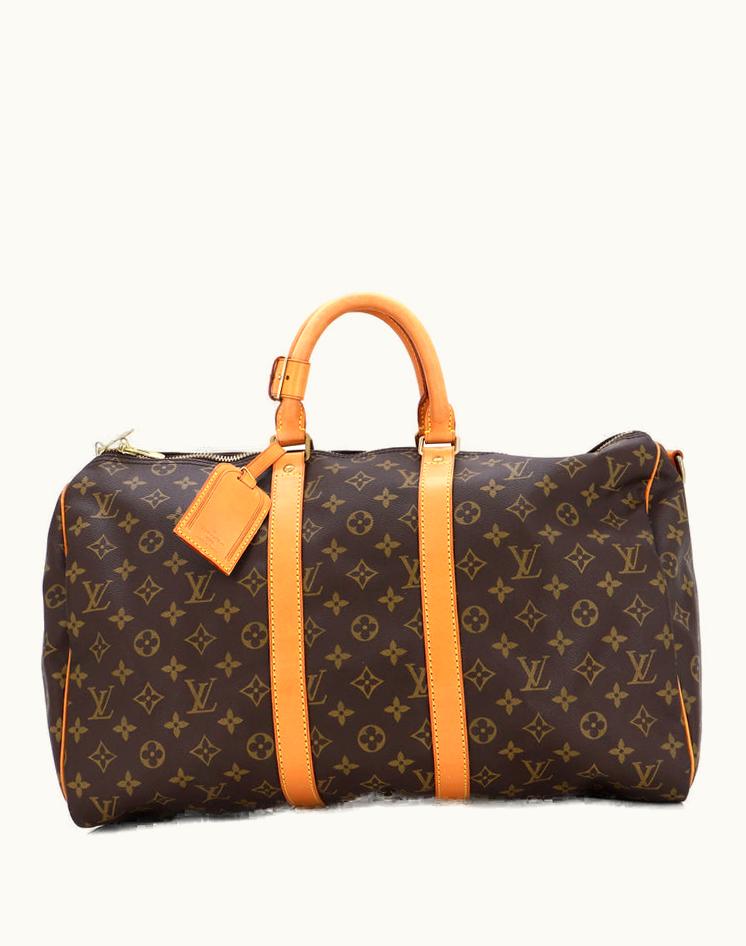 Louis Vuitton Louis Vuitton Keepall Bandouliere Bag Monogram Canvas 45 Luxury Travel Duffle Brown