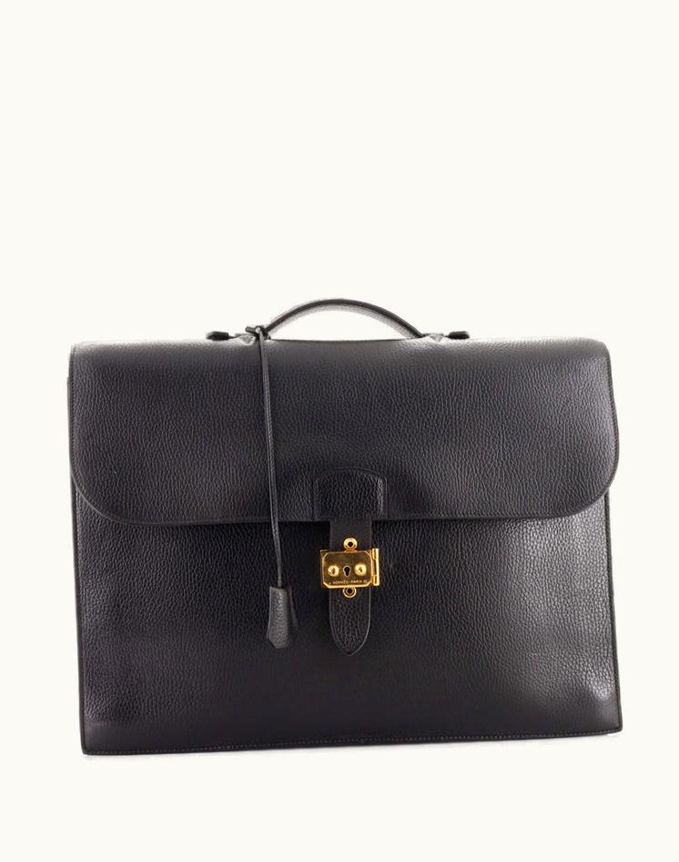 Hermès Hermès Sac A Depeches Bag Ardennes 41 Professional Black Gold