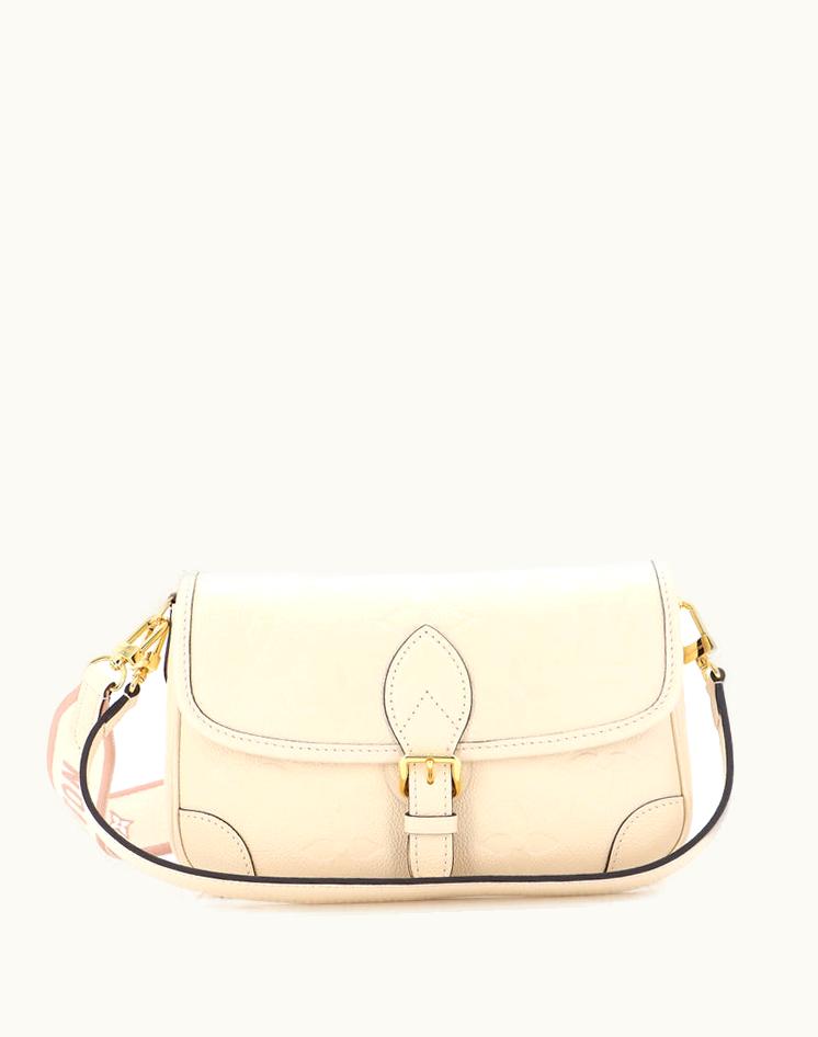Louis Vuitton Louis Vuitton Diane NM Handbag Empreinte Leather Neutral Brown Gold