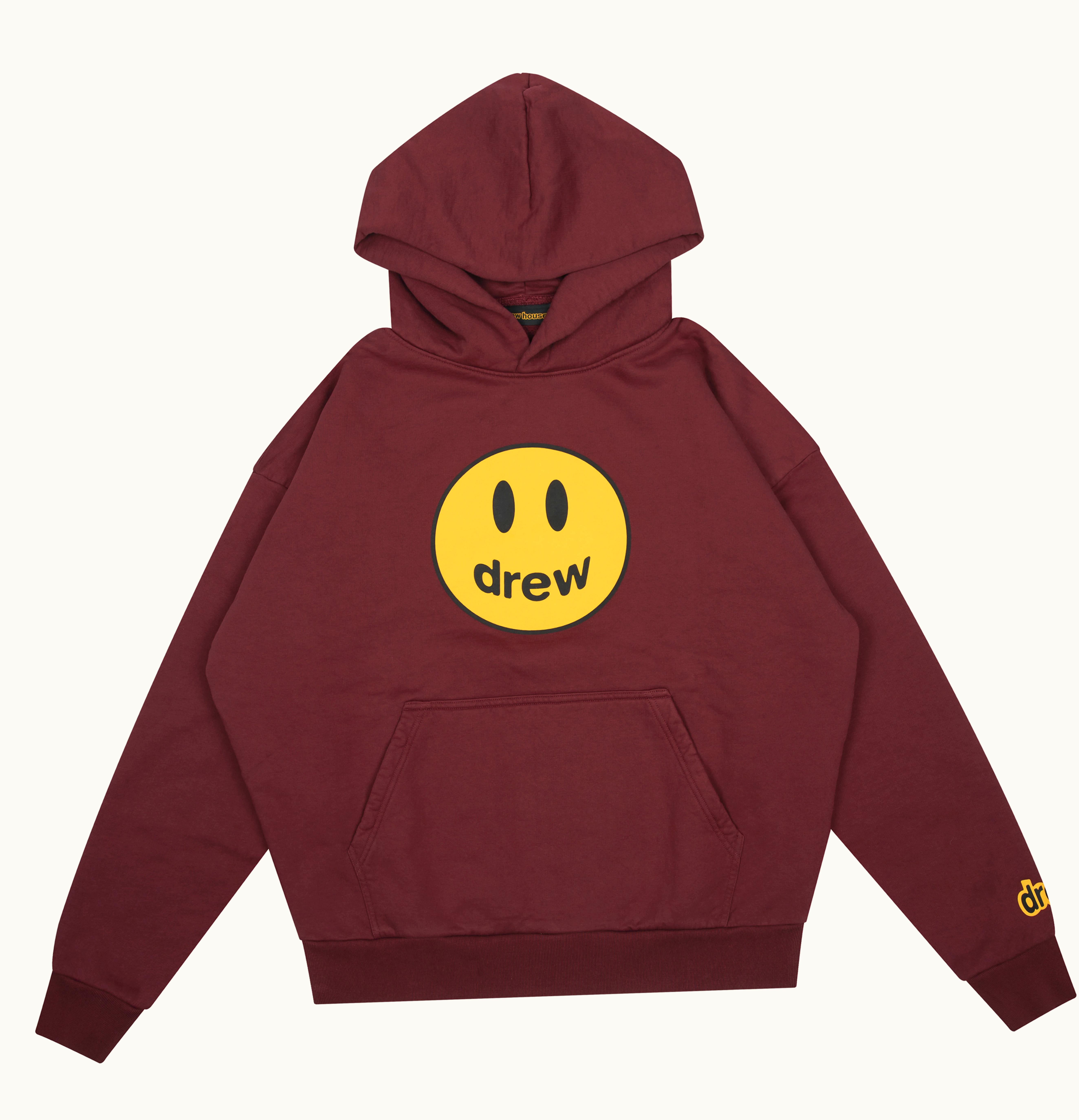 drew house drew house mascot oversized oversized hoodie burgundy