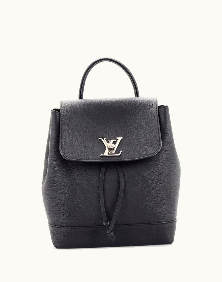Louis Vuitton Louis Vuitton Lockme Backpack Leather Noir Silver