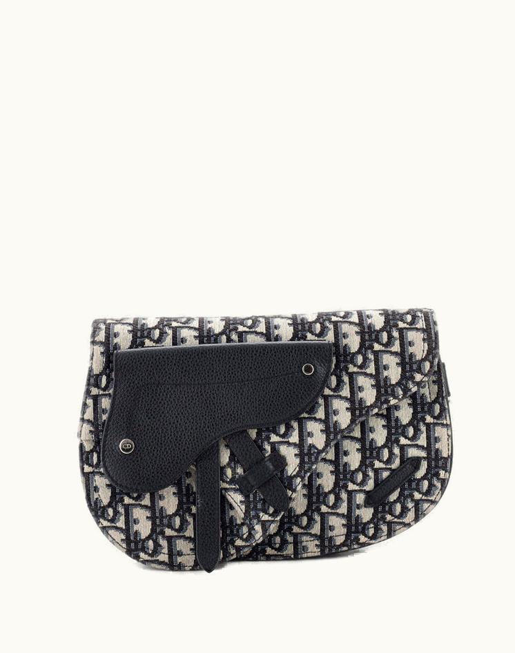 Dior Dior Saddle Messenger Pouch Oblique Canvas