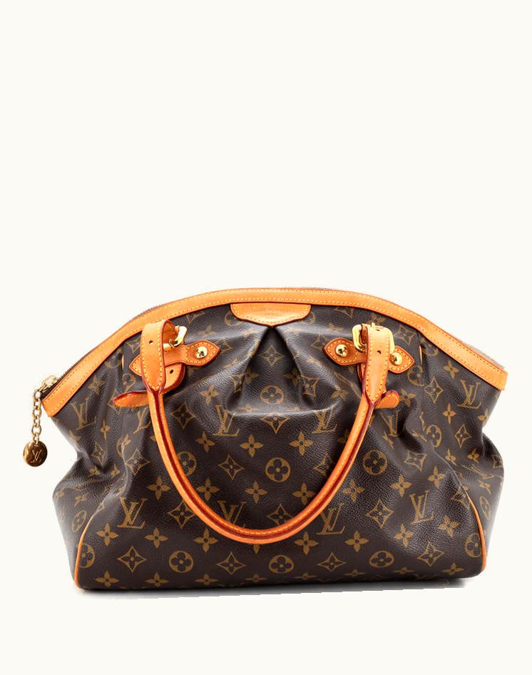 Louis Vuitton Louis Vuitton Tivoli Monogram Canvas GM Shoulder Bag Brown