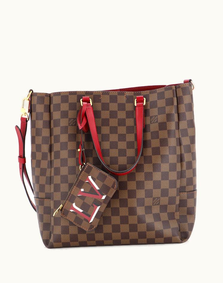 Louis Vuitton Louis Vuitton Belmont Tote Damier MM Canvas Coated Brown Luxury Handbag