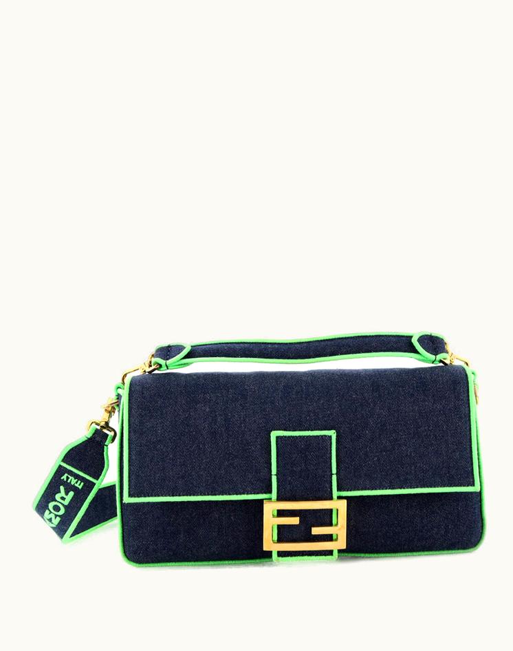 Fendi Fendi Baguette NM Bag Denim Large