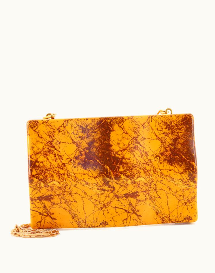 Bottega Veneta Bottega Veneta Wood Chain Clutch Wood
