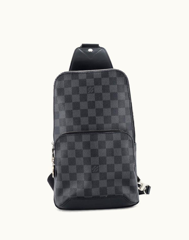 Louis Vuitton Louis Vuitton Avenue Sling Bag Damier Graphite Coated Canvas Silver