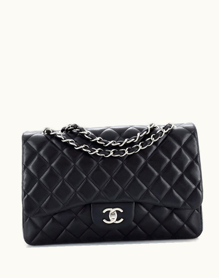 Chanel Chanel Classic Single Flap Bag Quilted Lambskin Jumbo